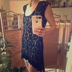 Black lace dress by Mamatoto